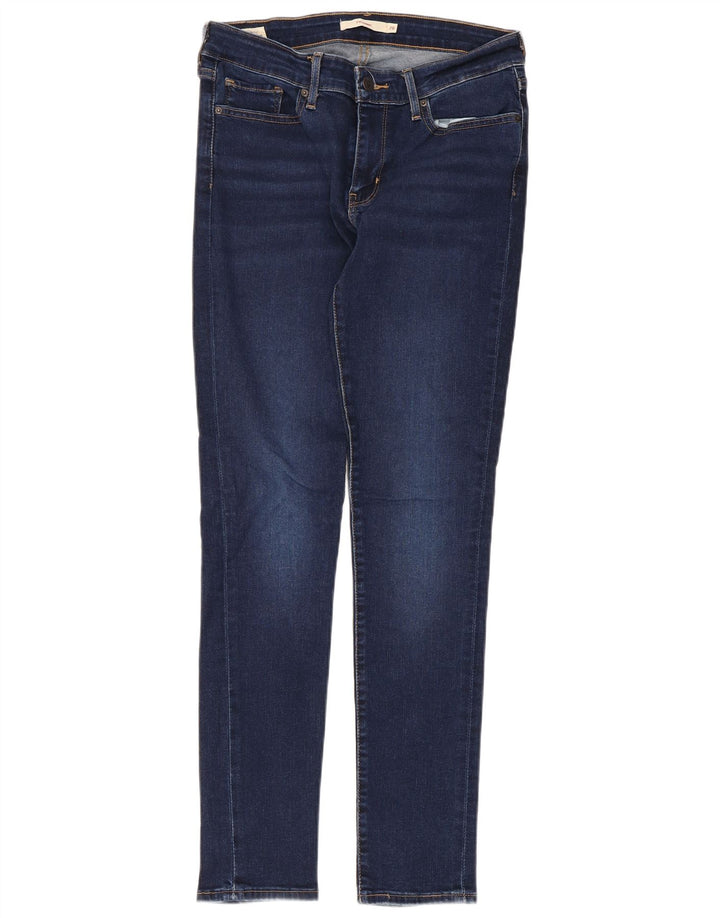 Levi's Dame 711 Skinny Jeans W28 L30 Blå Bomuld
