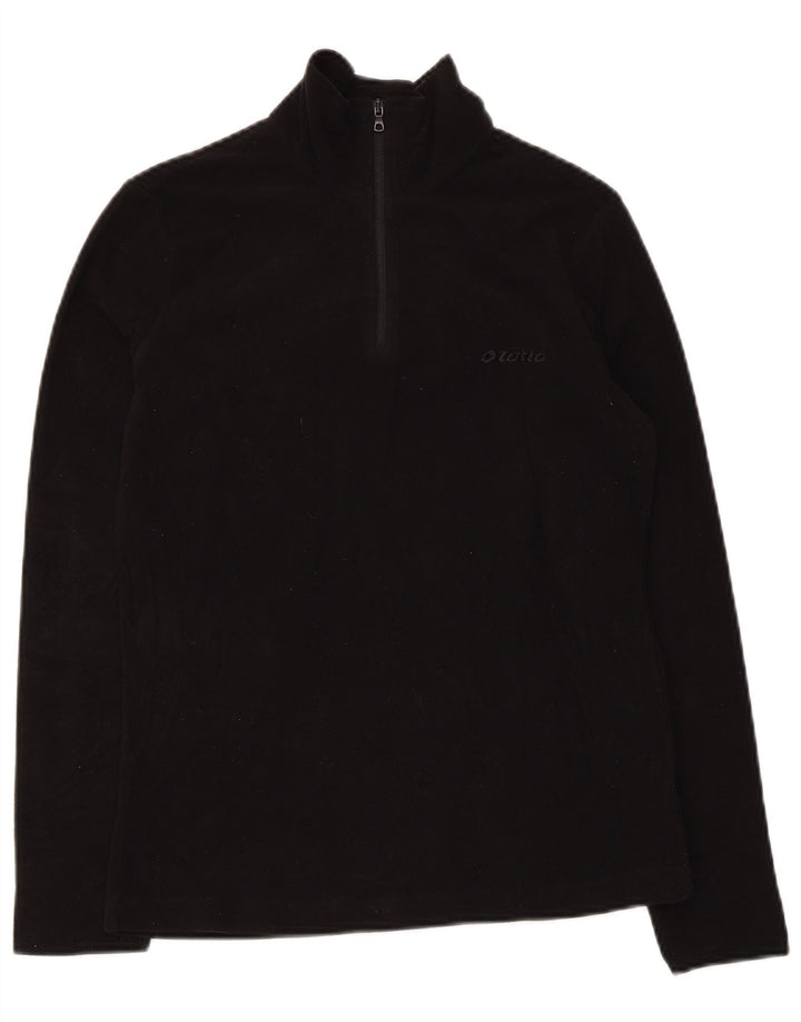 Lotto Dame Fleece Jumper med lynlås DK 10 Lille sort polyester