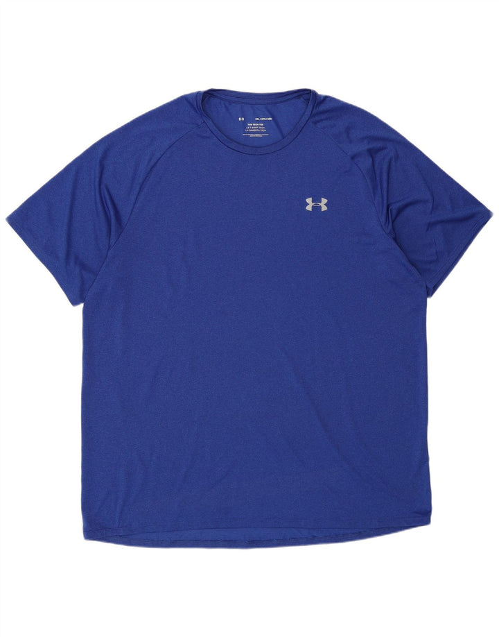 Under Armour Herre T-Shirt Top 2XL Blå Polyester