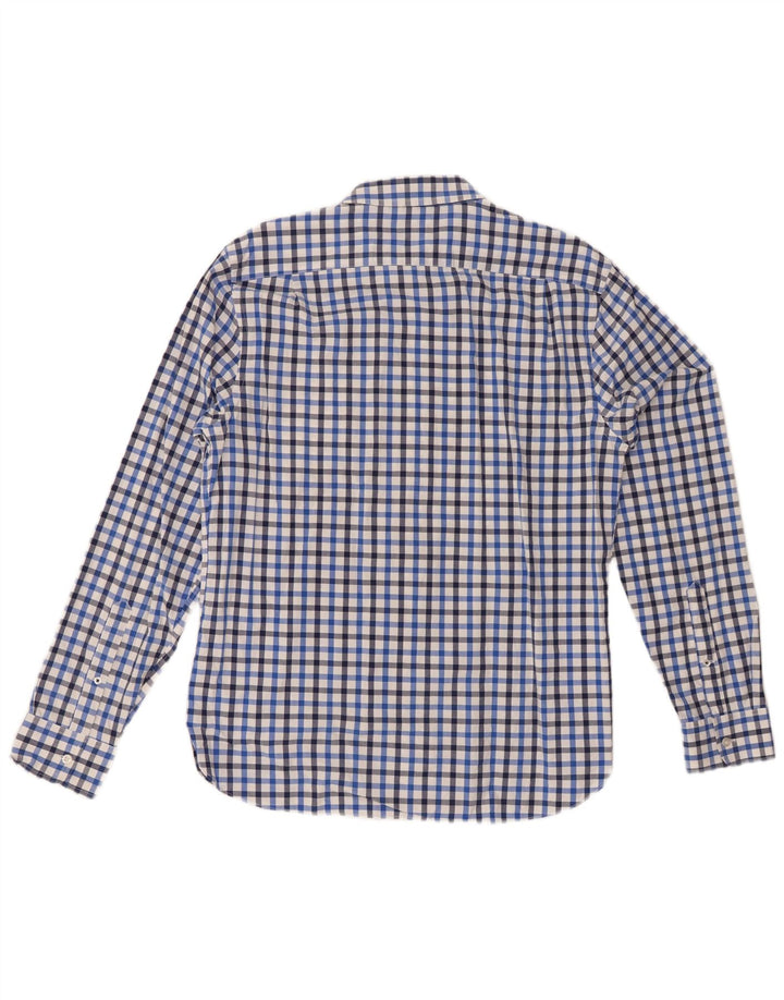 BONOBOS Herre Standard Fit skjorte Medium Blue Gingham Cotton