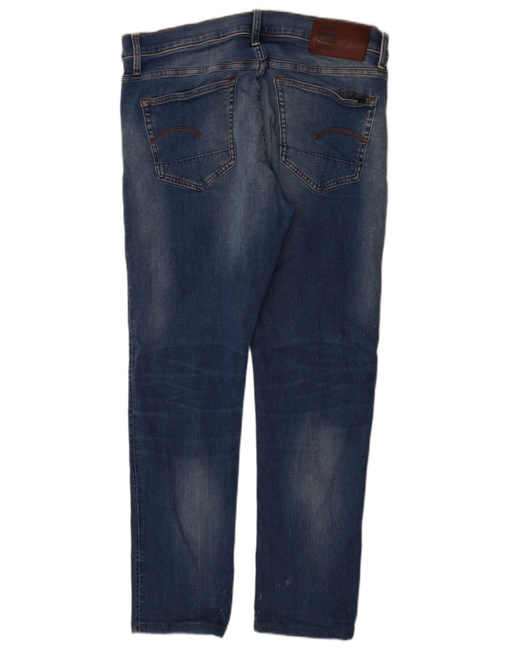 G-Star Herre Slim Jeans W34 L32 Blå Bomuld