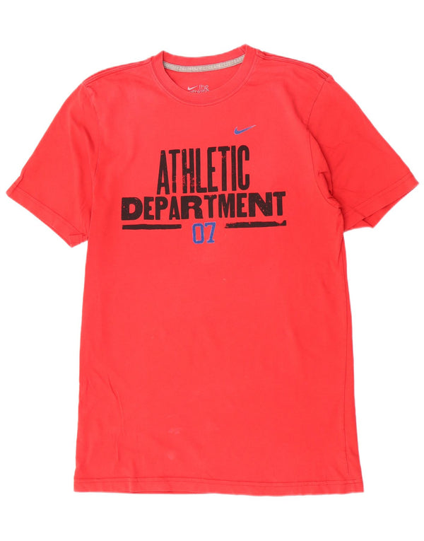 Nike Herre Standard Fit Grafisk T-Shirt Top Medium Rød