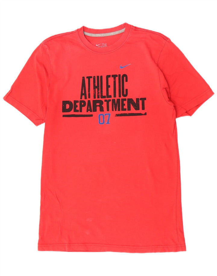 Nike Herre Standard Fit Grafisk T-Shirt Top Medium Rød
