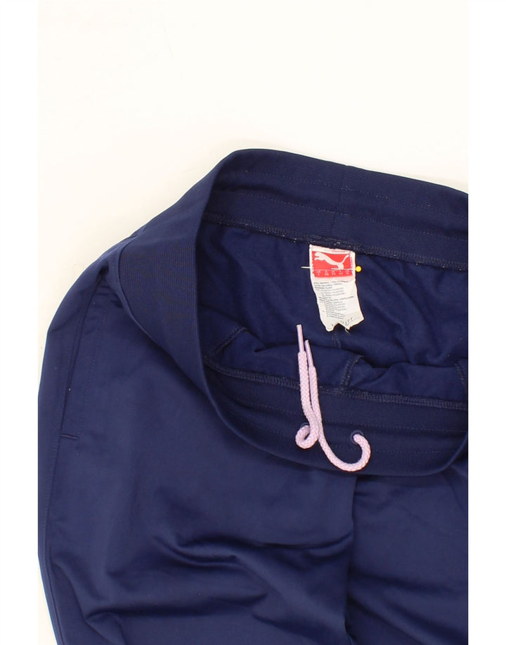 PUMA Womens Tracksuit Trousers Joggers UK 14 Large Navy Blue Polyester Vintage Puma and Second-Hand Puma from Messina Hembry 