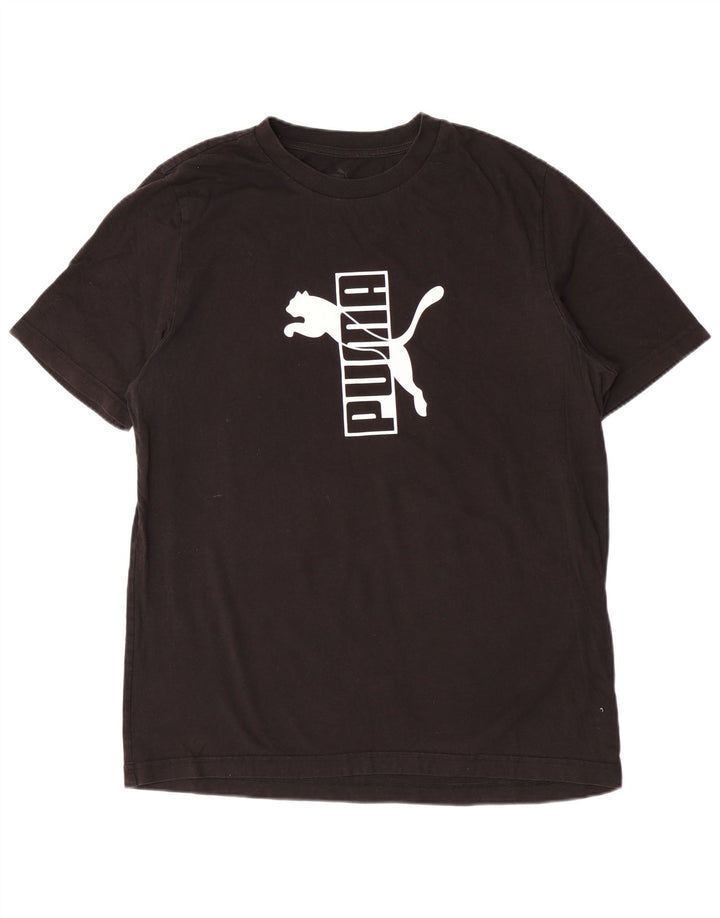 Puma Herre Grafisk T-Shirt Top Stor Sort
