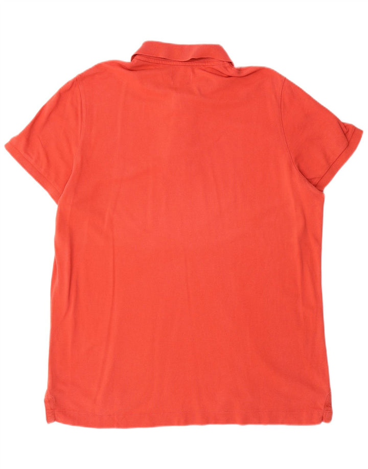 Benetton Herre Muscle Fit Polo Shirt XL Orange Bomuld