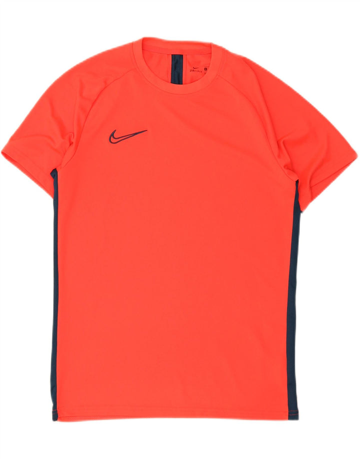 Nike Herre Dri Fit T-shirt Top Medium Rød Colourblock