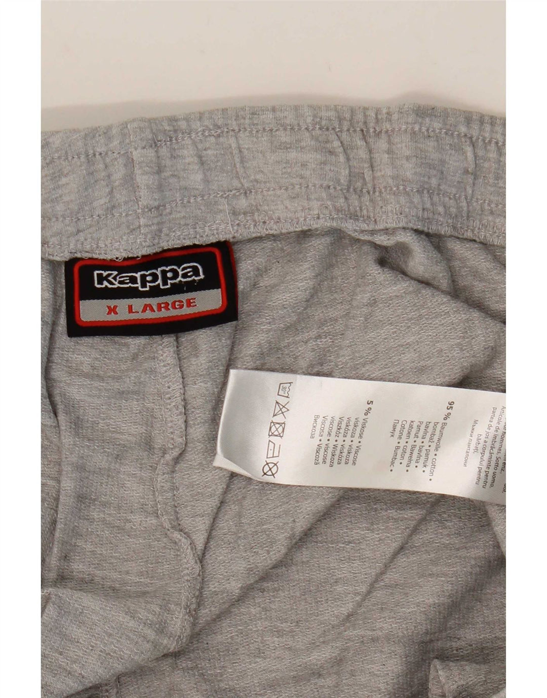 Kappa Herre grafiske sportsshorts XL grå bomuld