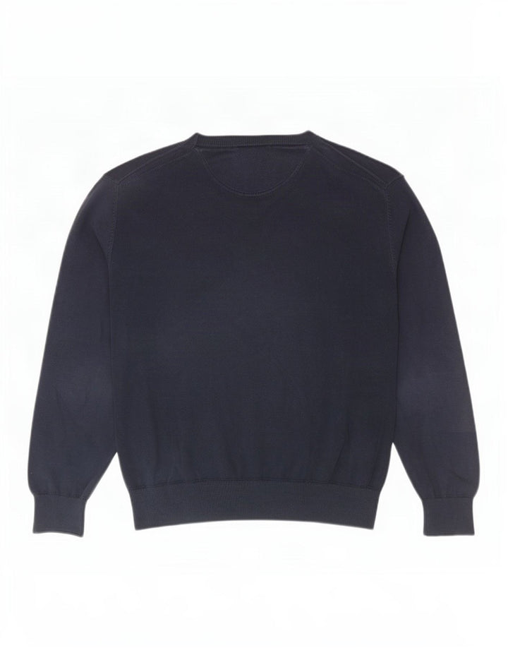 Timberland Herre V-hals sweater Medium marineblå bomuld
