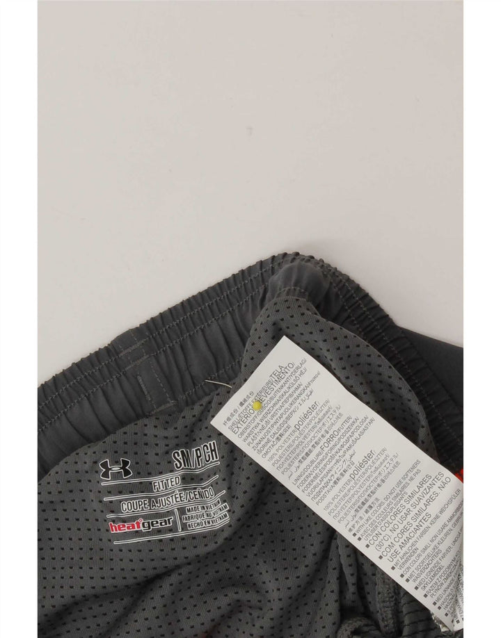 Under Armour Herre Heat Gear Sports Shorts Små Grå Colourblock Polyester