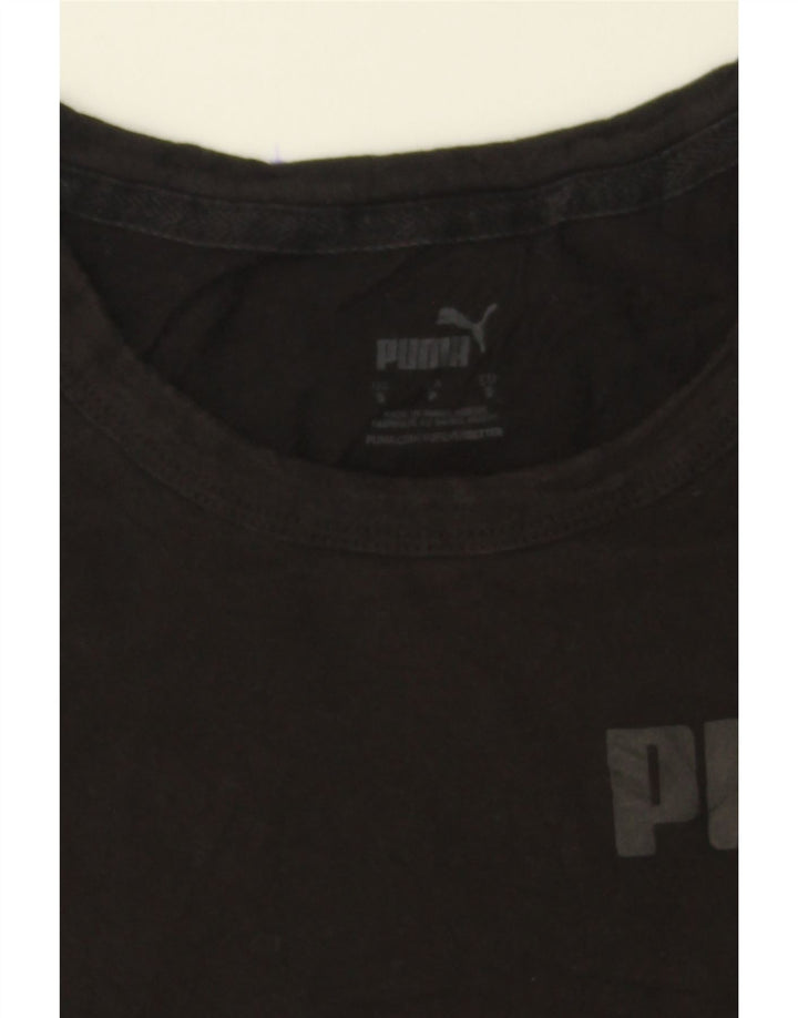 PUMA Mens Graphic T-Shirt Top Small Black Cotton Vintage Puma and Second-Hand Puma from Messina Hembry 