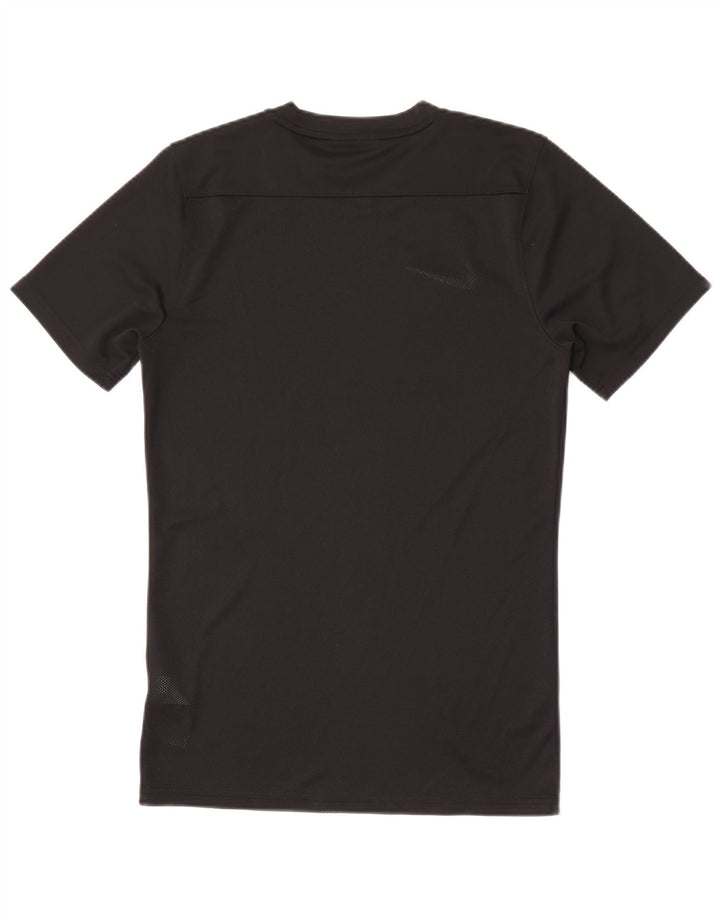 Nike Herre Dri Fit Slim T-Shirt Top Lille Sort Polyester