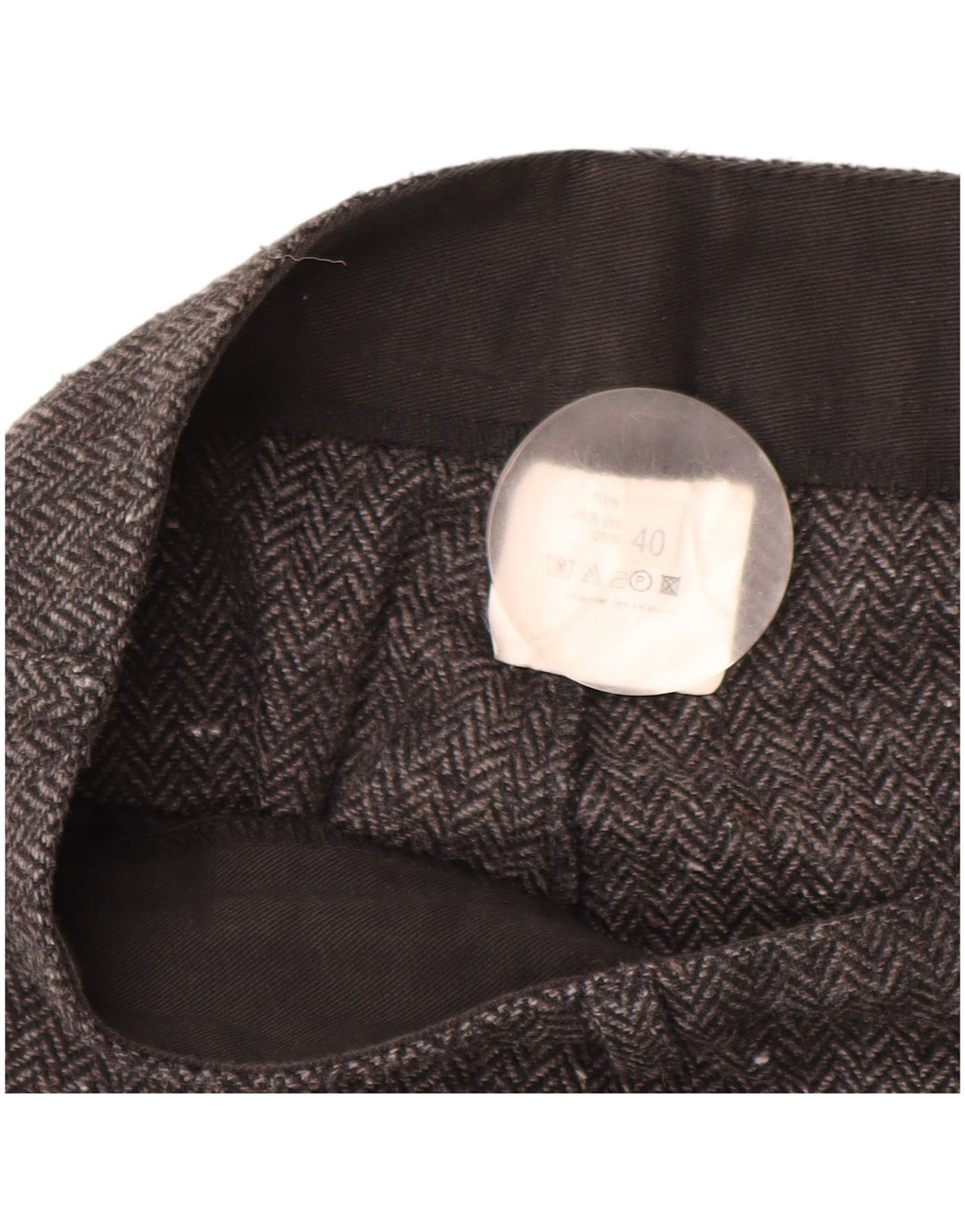 VINTAGE Casual Bukser til kvinder IT 40 Small W28 L32 Grå sildeben