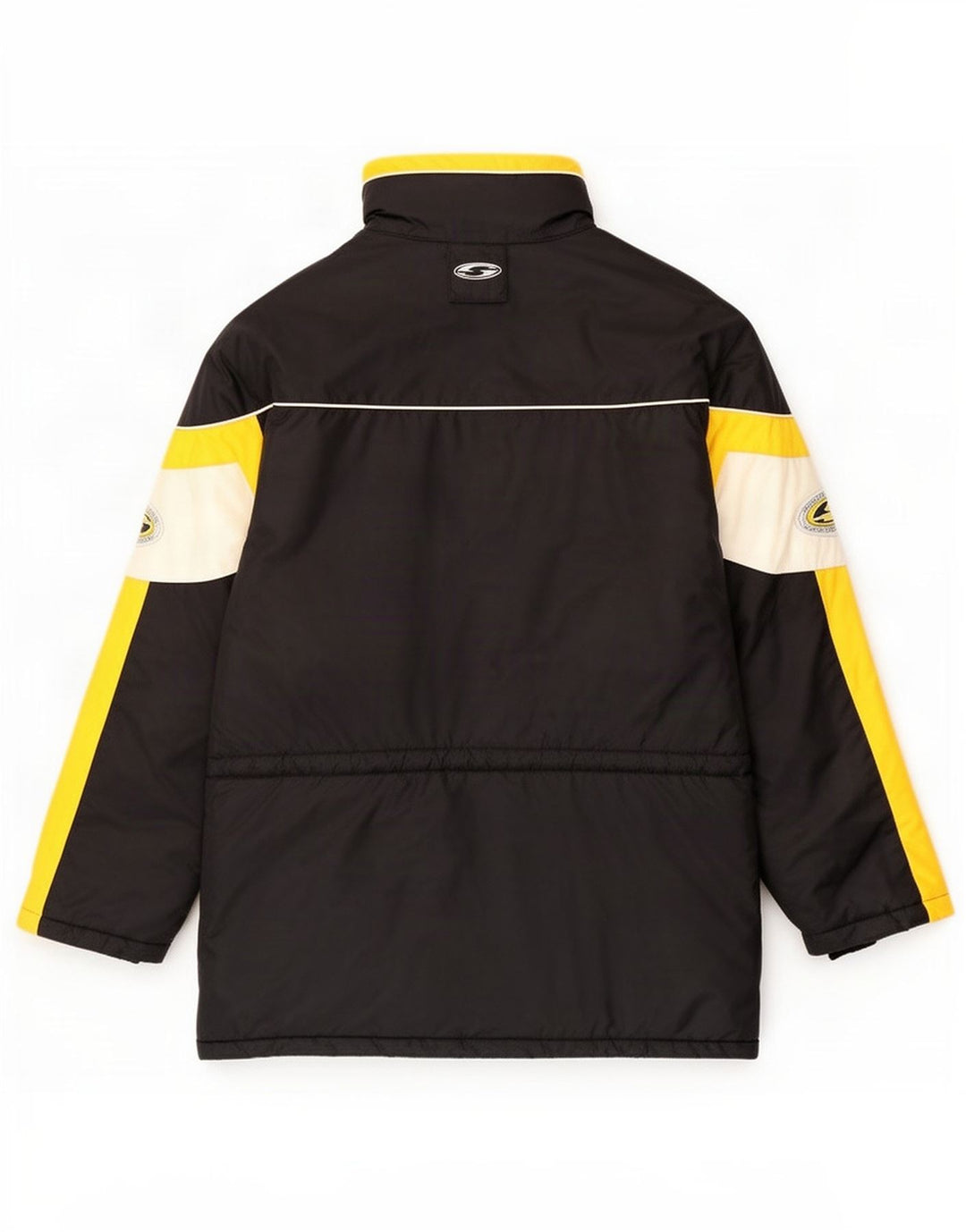 Saller Herre Grafisk Windbreaker Jacket UK 42 XL Sort Colourblock Polyamid