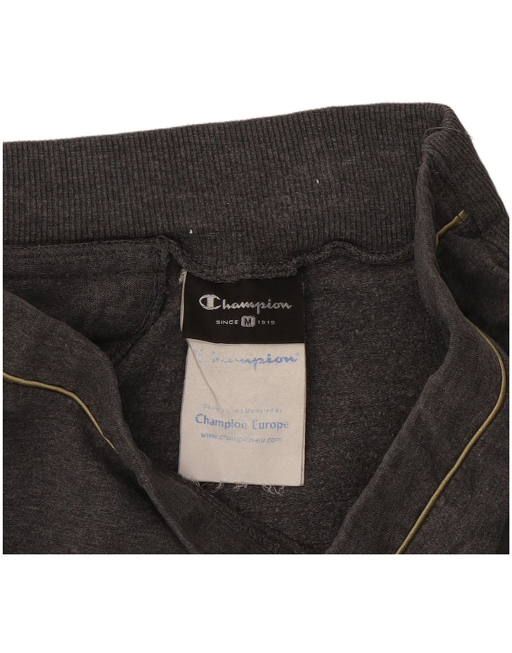 Champion Womens Crop Leggings UK 12 Medium Grey Flecked Bomuld