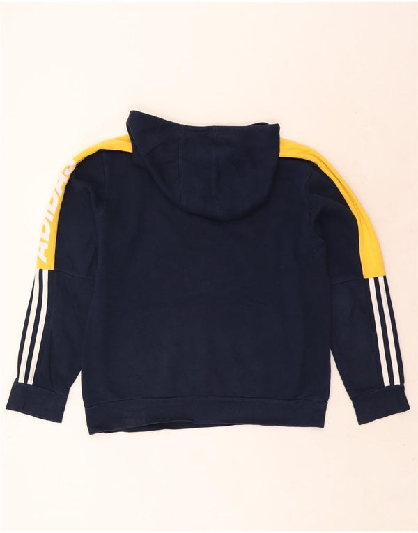 Adidas Boys 13-14 år XL Marineblå Colourblock Bomuld