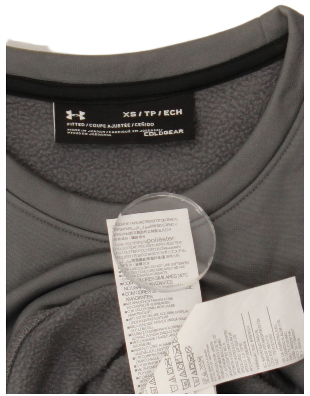 Under Armour Herre Cold Gear Sweatshirt Jumper XS Grå Polyester