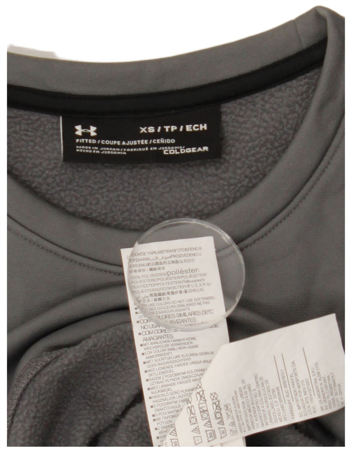 Under Armour Herre Cold Gear Sweatshirt Jumper XS Grå Polyester