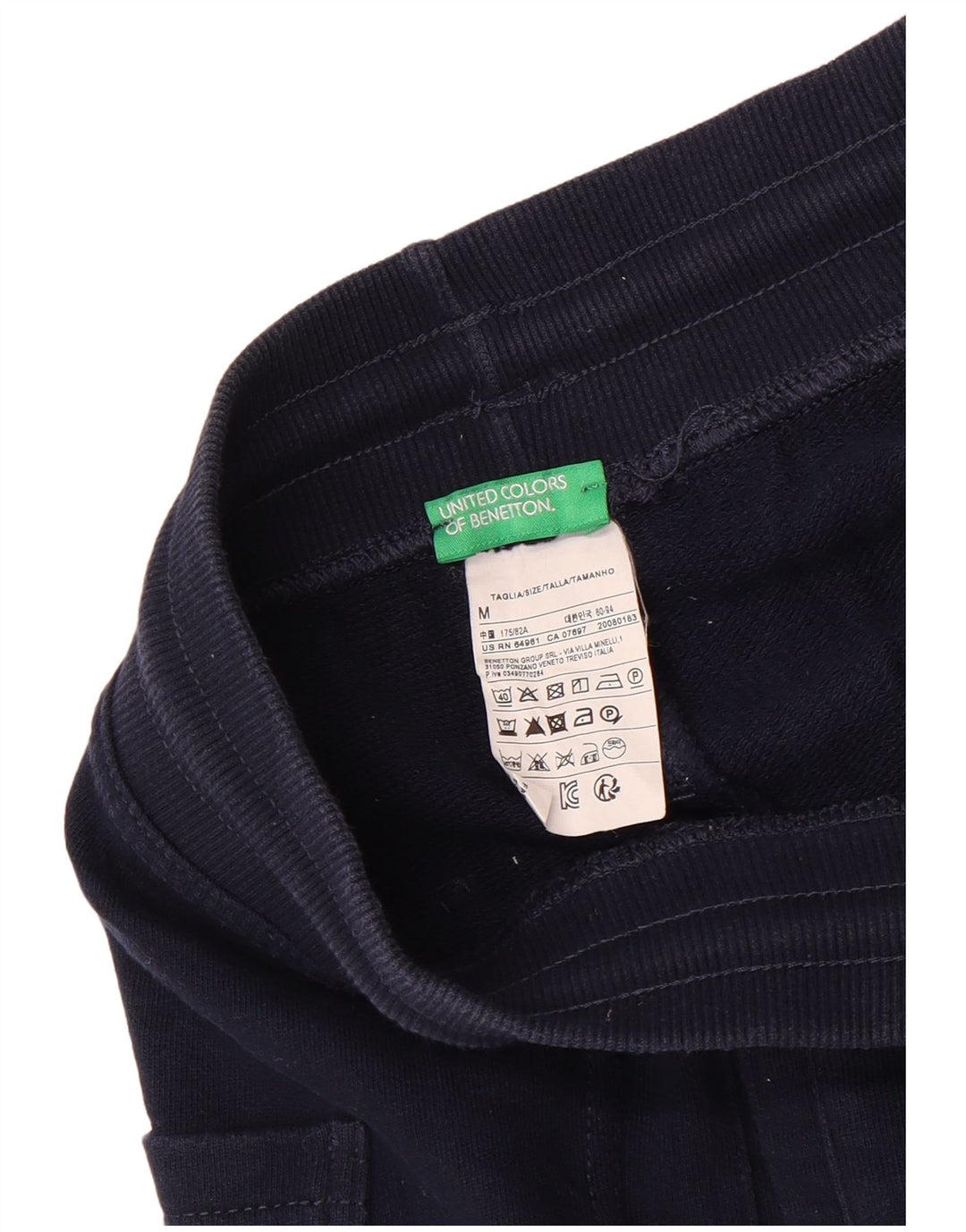 Benetton Herre Sportshorts Medium Navyblå Bomuld