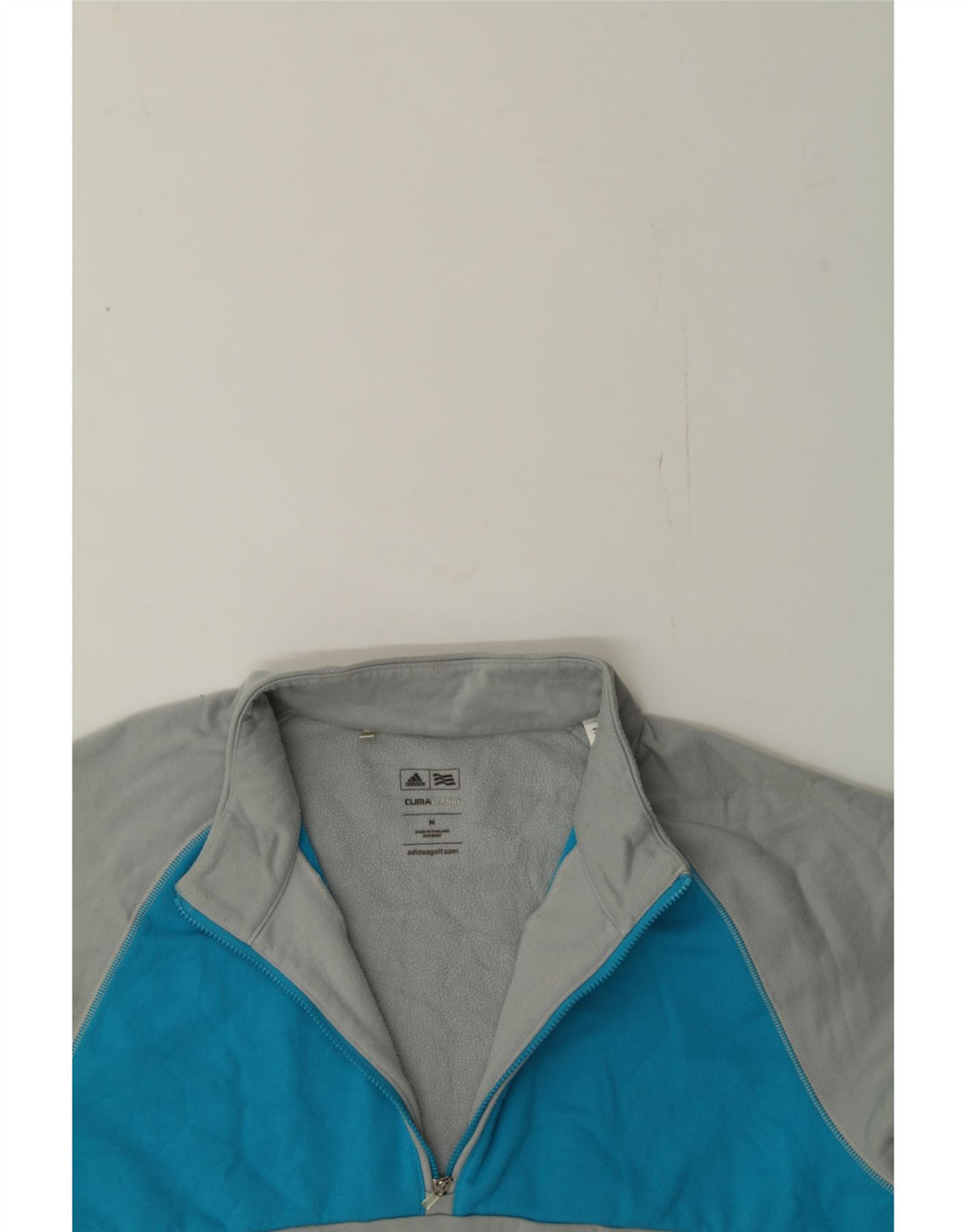 ADIDAS Mens Climawarm Pullover Tracksuit Top Medium Grey Colourblock Vintage Adidas and Second-Hand Adidas from Messina Hembry 