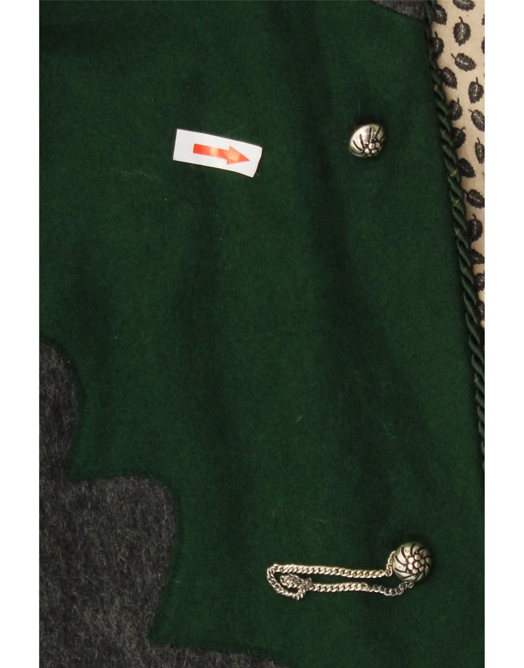 Vintage hættejakke til kvinder One Size Grå