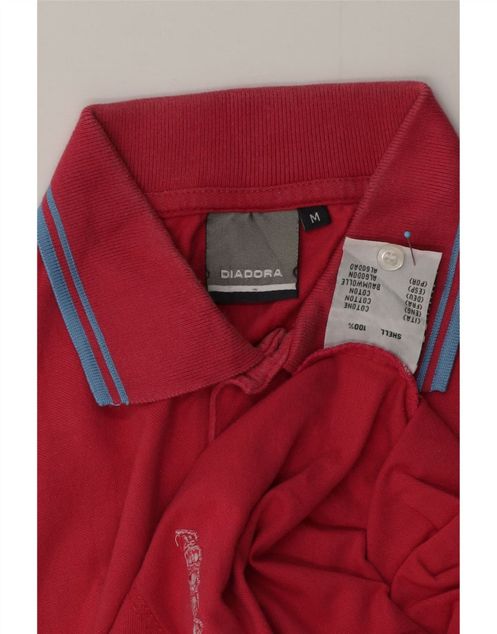 Diadora herre poloshirt Medium Pink Bomuld