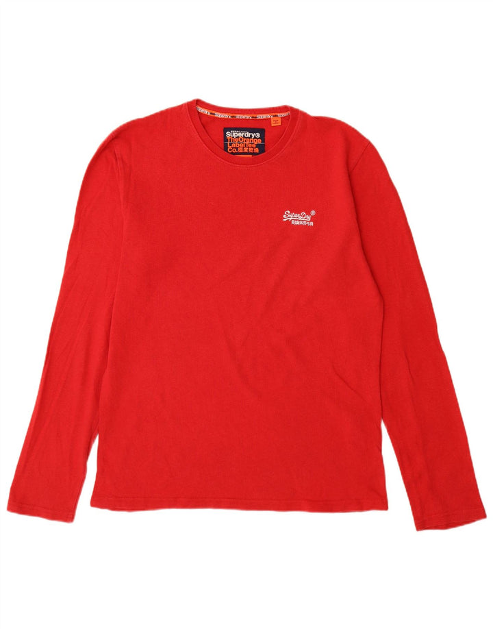 Superdry Herre Top Langærmet Medium Rød Bomuld