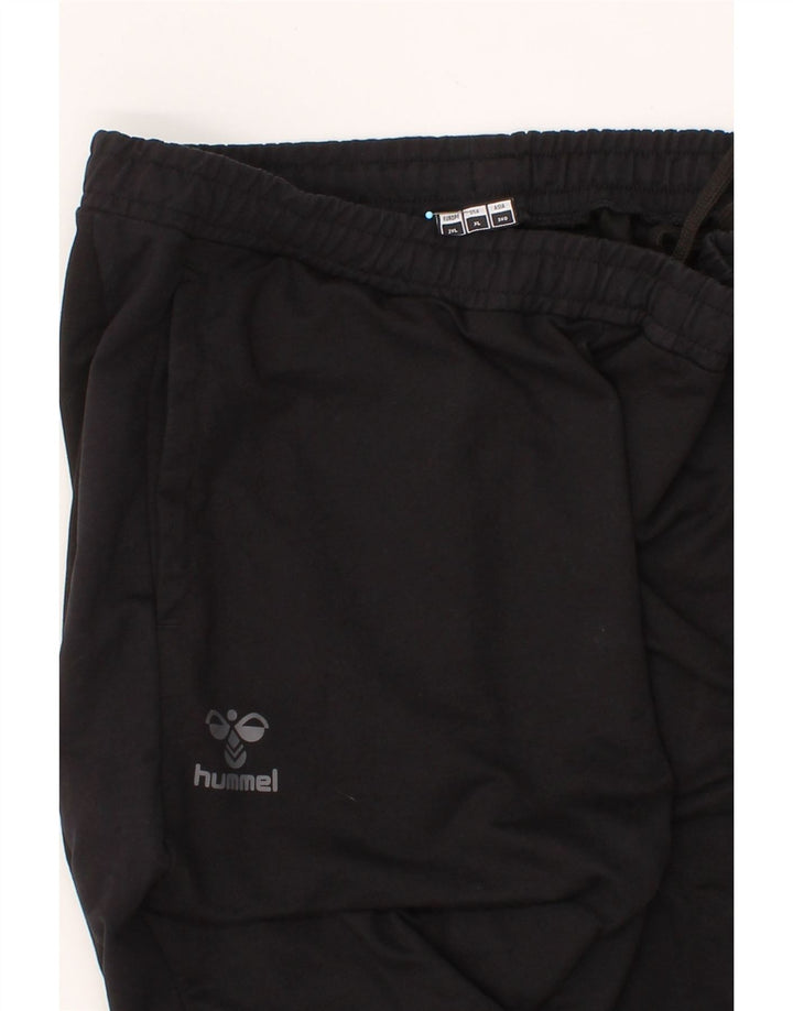 HUMMEL Womens Tracksuit Trousers Joggers XL  Black Cotton Vintage Hummel and Second-Hand Hummel from Messina Hembry 
