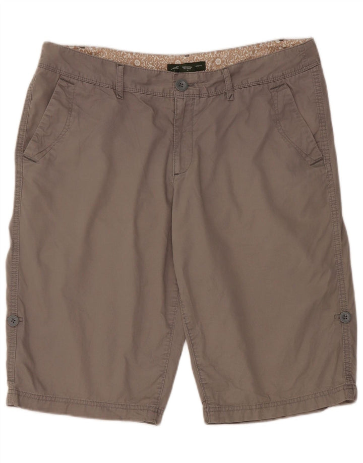 Eddie Bauer Dame Chino Shorts US 12 Large W34 Grå Bomuld