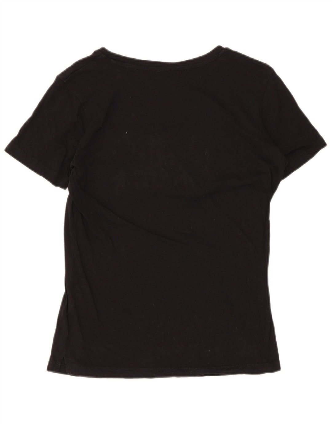 Guess Graphic T-Shirt Top UK 10 Small Black