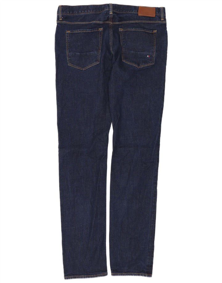 Tommy Hilfiger Herre Bleecker Slim Jeans W34 L34 Marineblå Bomuld