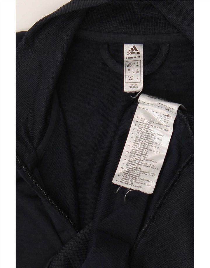 Adidas Herre grafisk træningsdragt Topjakke UK 40/42 Medium Navy Blue