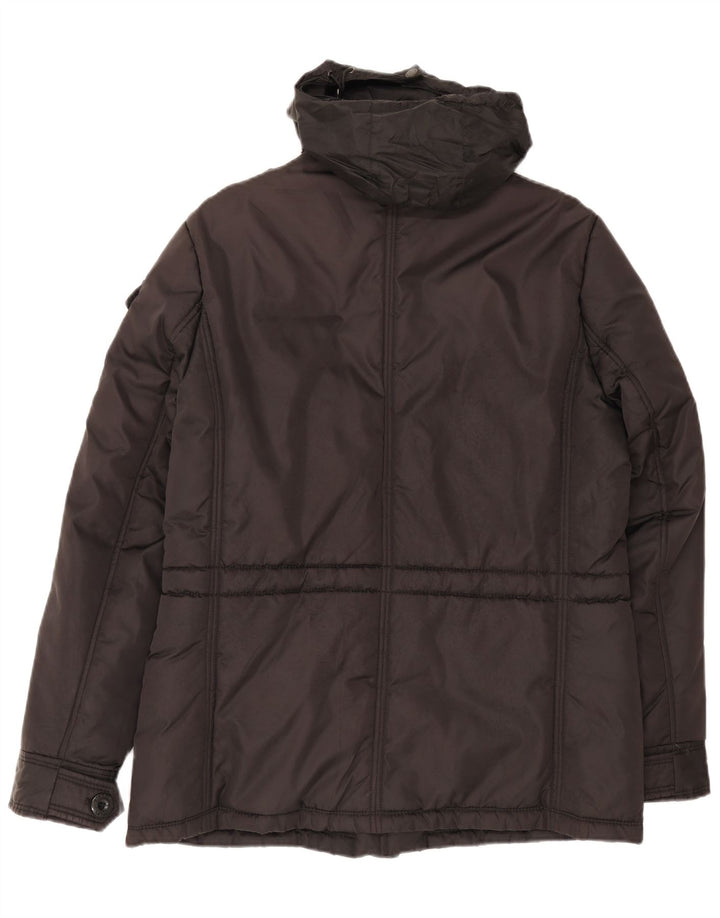Marina Militare Herre hættepolstret jakke UK 38 Medium Sort Polyamid