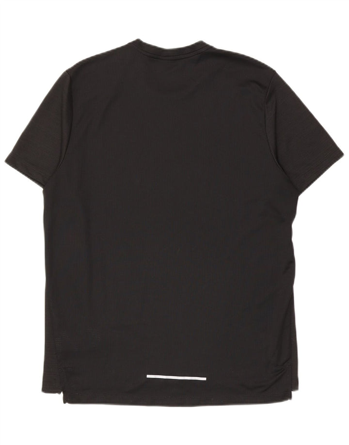 Nike Herre Dri Fit Grafisk T-Shirt Top Medium Sort Polyester