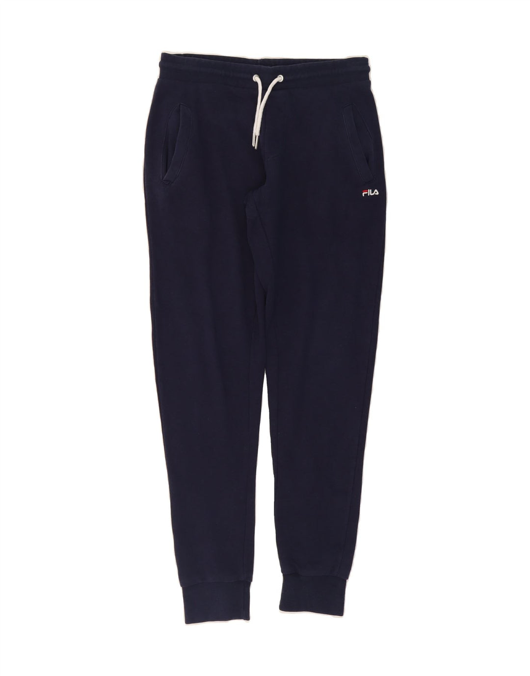 FILA Mens Tracksuit Trousers Joggers Medium Navy Blue Cotton Vintage Fila and Second-Hand Fila from Messina Hembry 