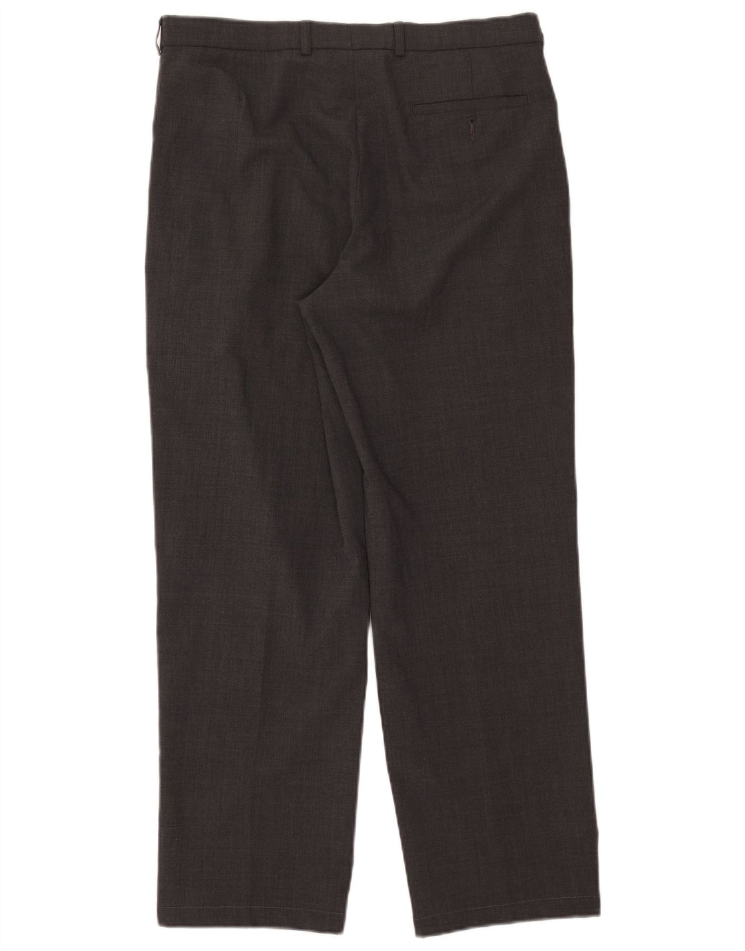 Marks & Spencer Herre skræddersyede jakkesætsbukser W34 L28 Grå polyester