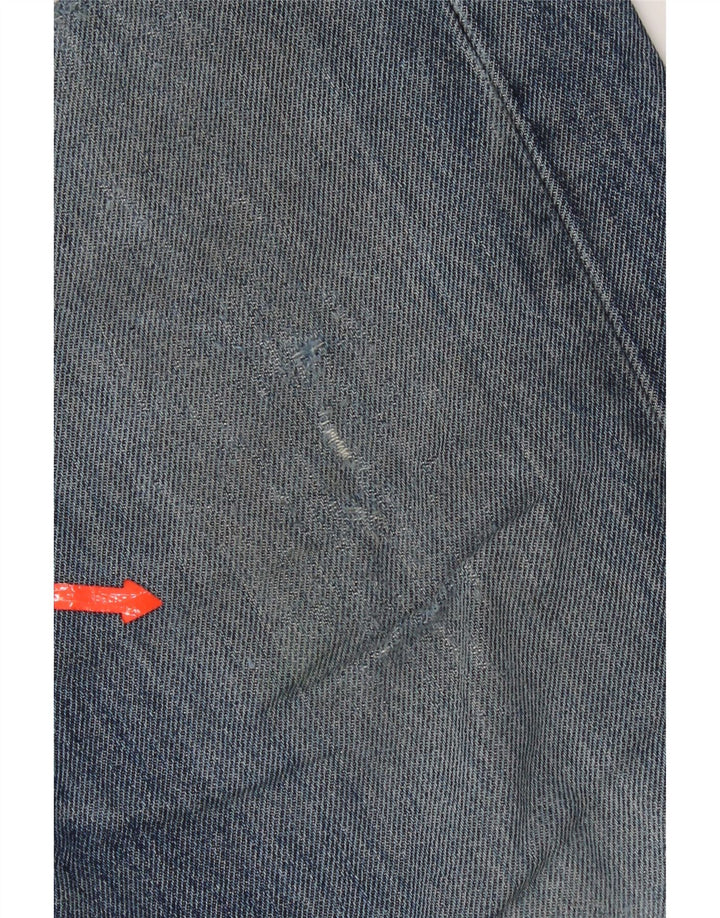 Levi's Herre 505 Distressed Straight Jeans W33 L30 Blå Bomuld
