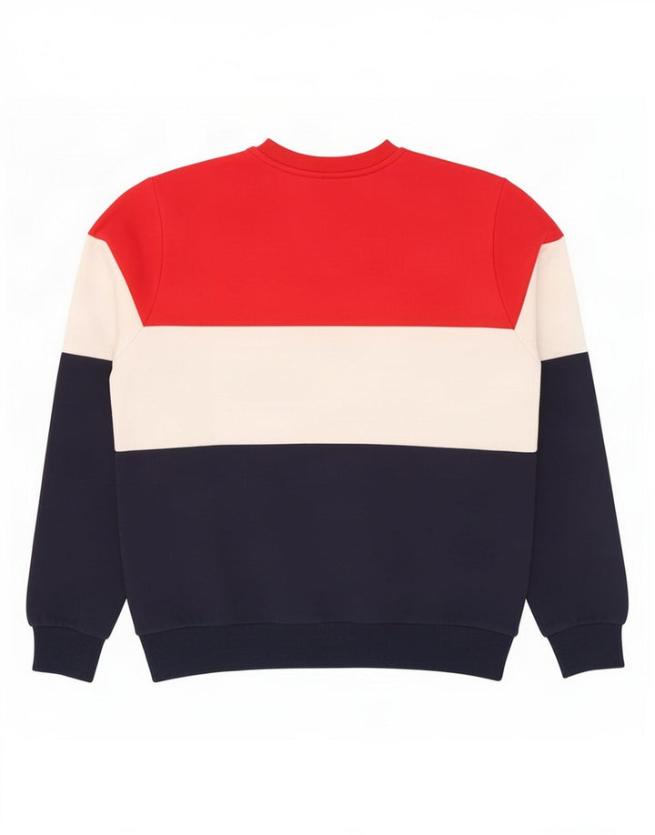 Fila Dame Sweatshirt Jumper UK 12 Medium Flerfarvet Colourblock