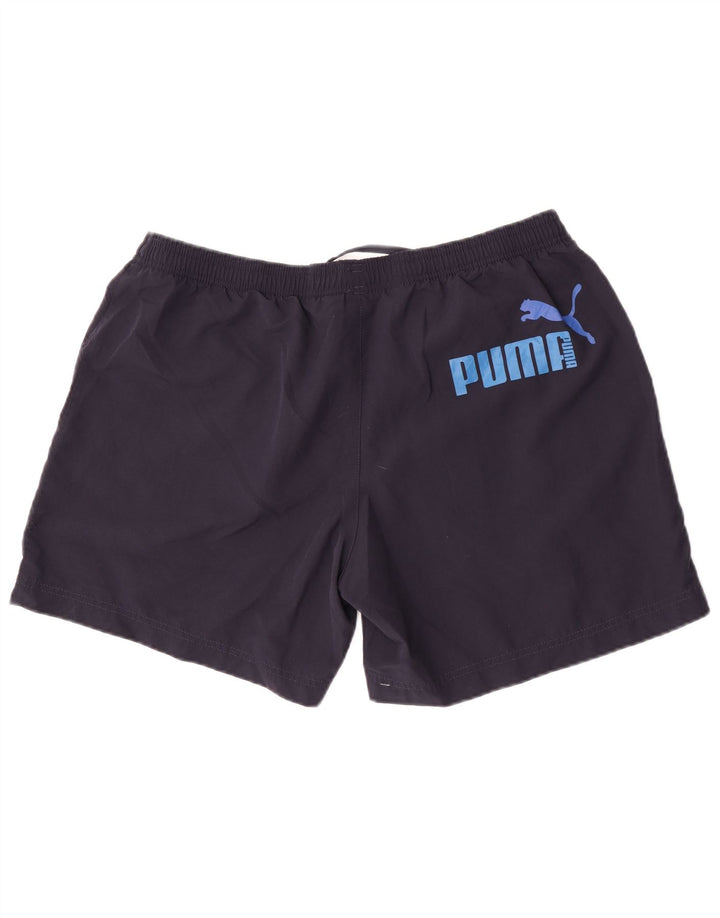 Puma Herre grafiske sportsshorts XL marineblå polyester