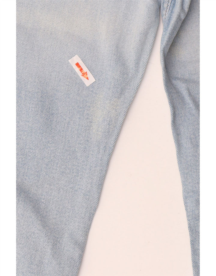 Zara Girls Distressed Flared Jeans 11-12 år W24 L27 Blå