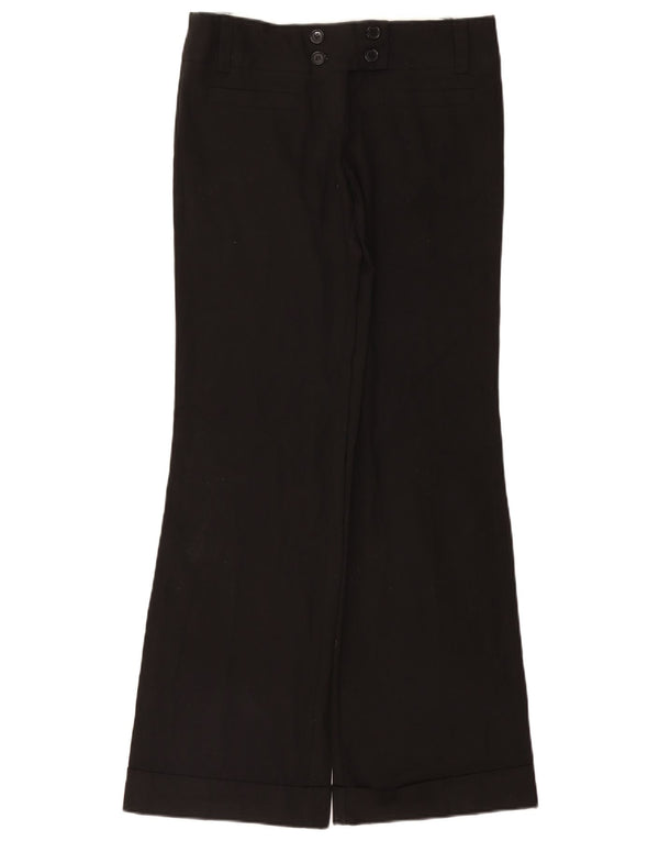 Topshop Dame Flare Casual Bukser UK 12 Medium W32 L33 Sort