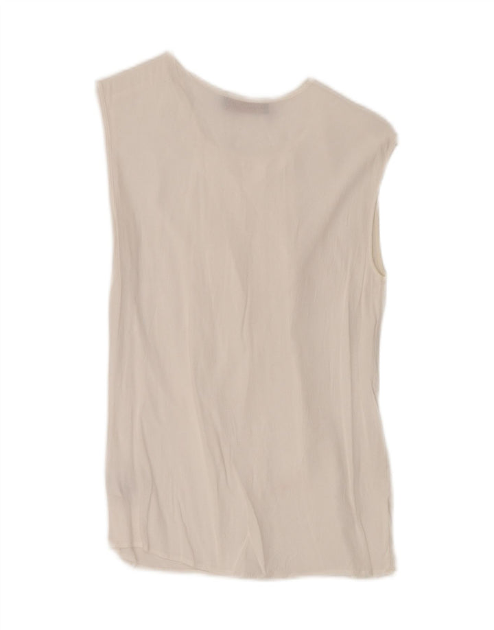 Trussardi Jeans Damebluse Top IT 40 Small White Viscose