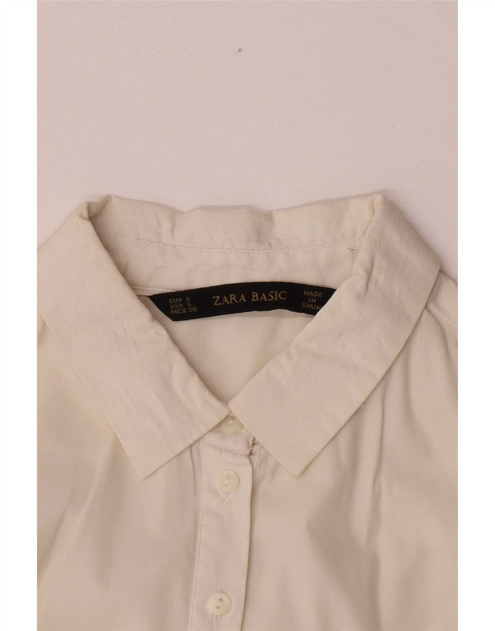 Zara dametrøje med 3/4 ærmer UK 10 Small White