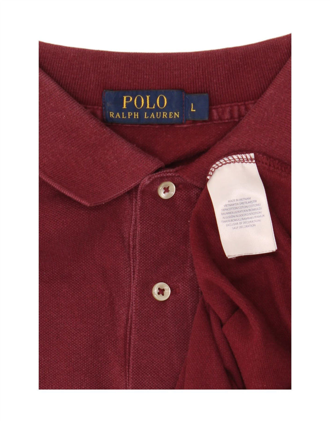 Polo Ralph Lauren Herreskjorte Stor rødbrun bomuld