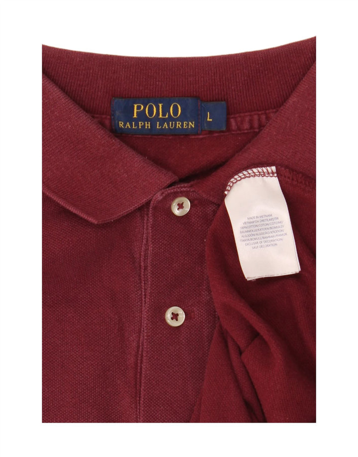 Polo Ralph Lauren Herreskjorte Stor rødbrun bomuld