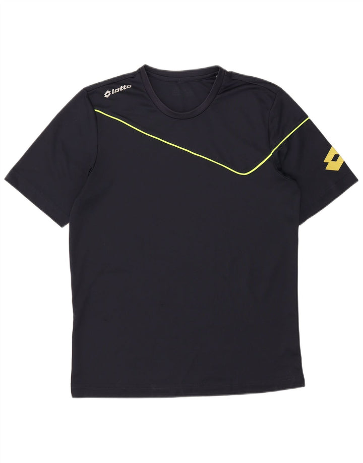 Lotto Herre Grafisk T-Shirt Top Stor Marineblå