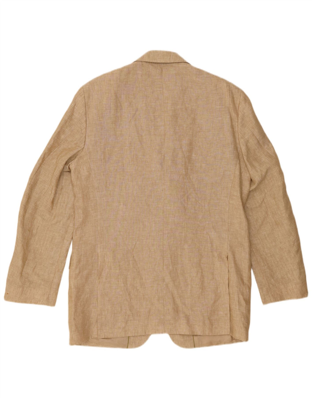 MASSIMO DUTTI Herre 3-knaps blazerjakke UK 38 Medium Beige Linned