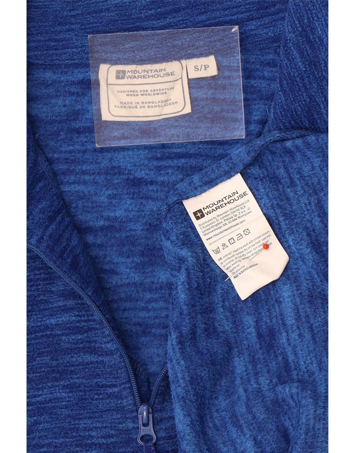 Mountain Warehouse Herre lynlås hals Fleece Jumper Lille blå Flecked Polyester
