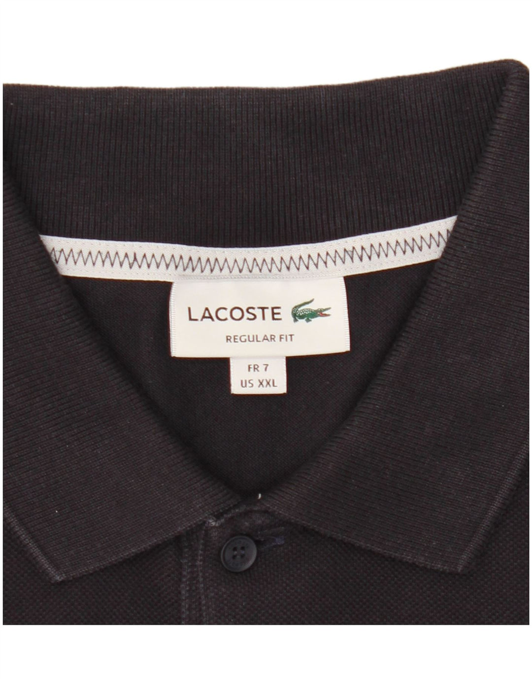 Lacoste Herre Regular Fit Polo Shirt Størrelse 7 2XL Navy Blue