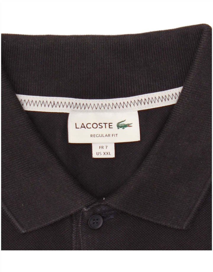 Lacoste Herre Regular Fit Polo Shirt Størrelse 7 2XL Navy Blue